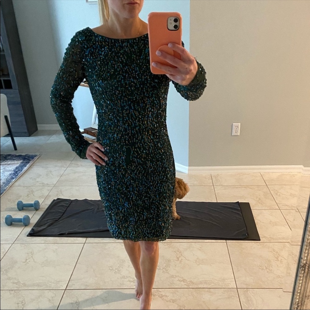 Aiden Mattox Sequin Dress- 2